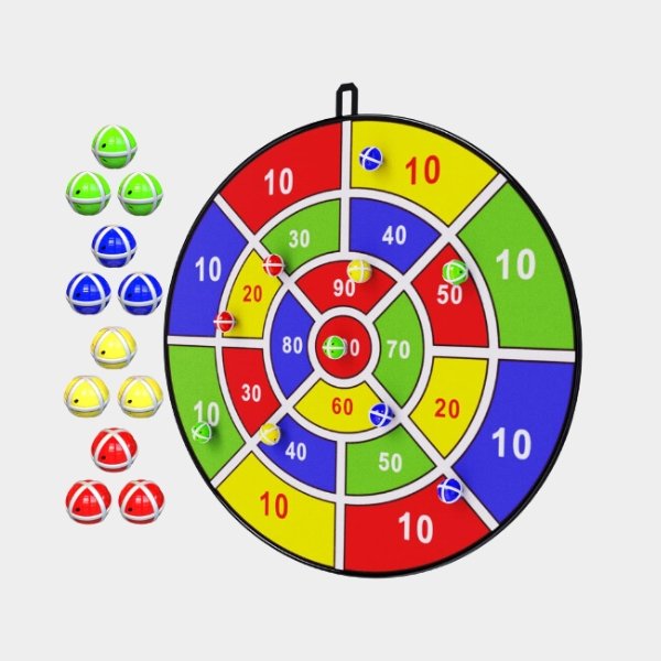 sports-3.jpg BooTaa 29" Large Dart Board for Kids, Kids Dart Board with Sticky Balls - Image 1